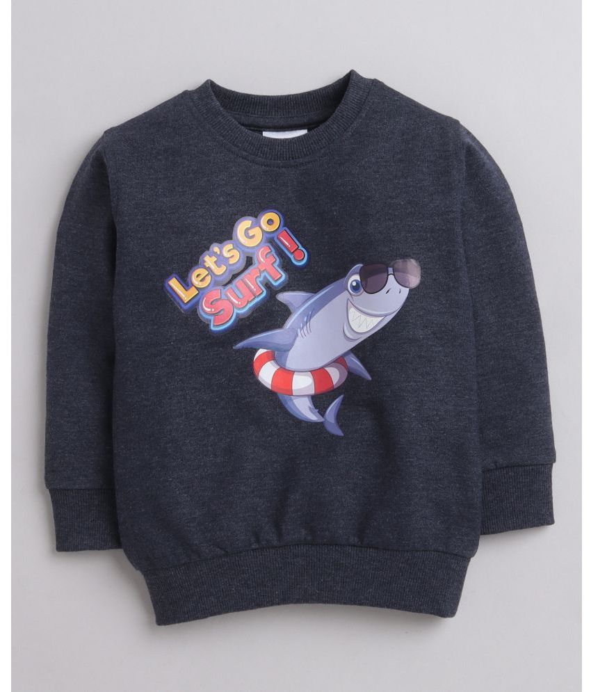     			BUMZEE Pack of 1 Boys Cotton Sweatshirt ( Navy )