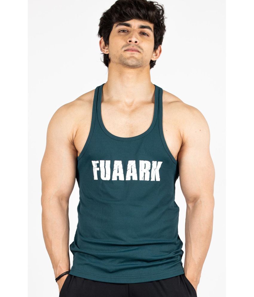     			Fuaark - Dark Green Polyester Slim Fit Men's Tanks ( Pack of 1 )