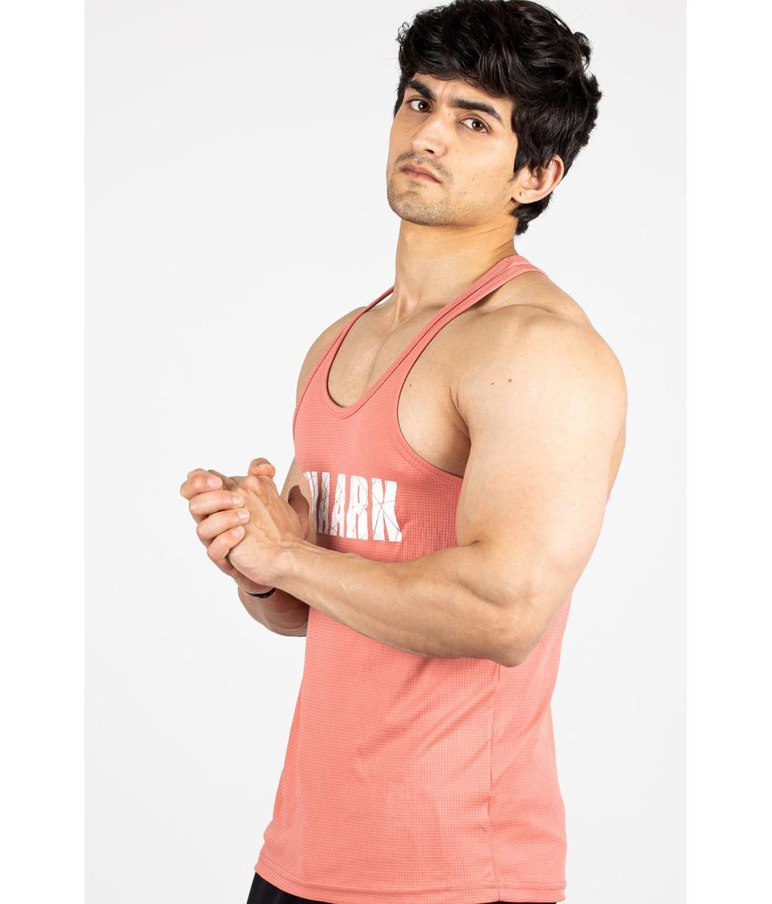     			Fuaark - Pink Polyester Slim Fit Men's Tanks ( Pack of 1 )