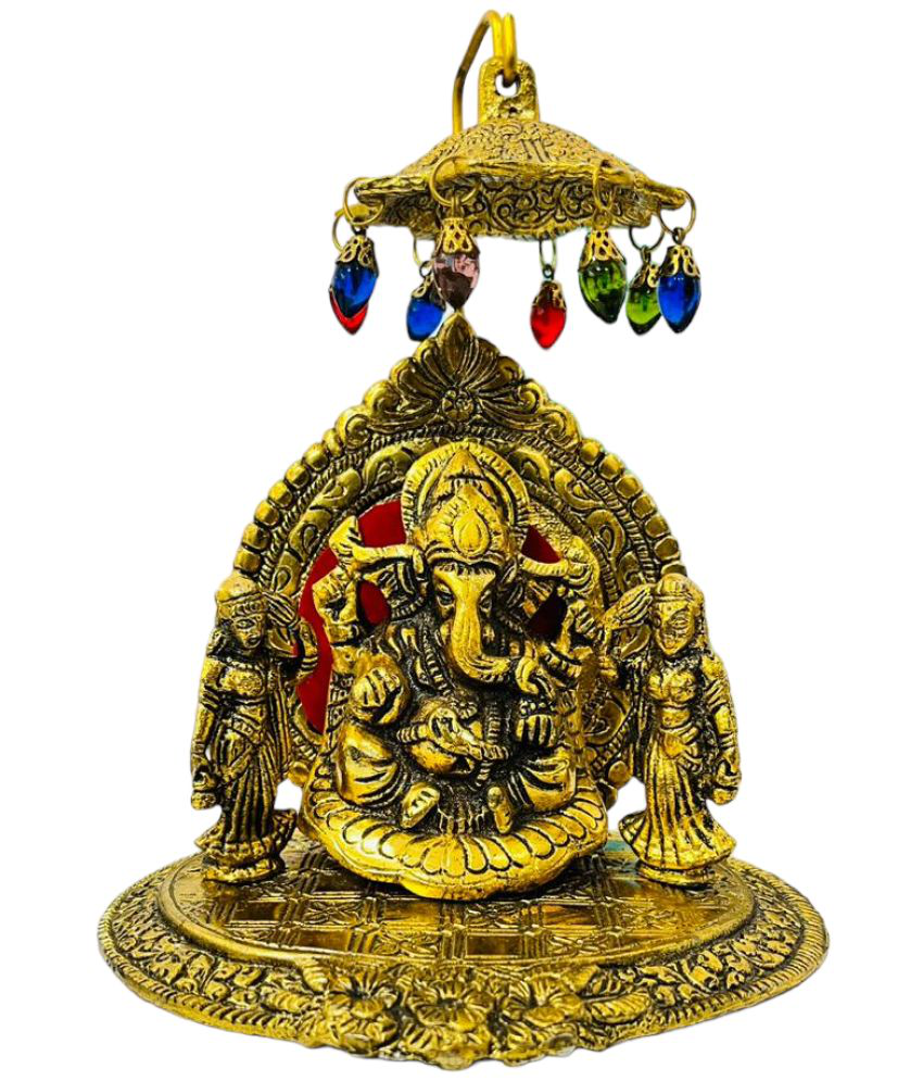     			Home Lane - Brass Lord Ganesha Idol ( 18 cm )