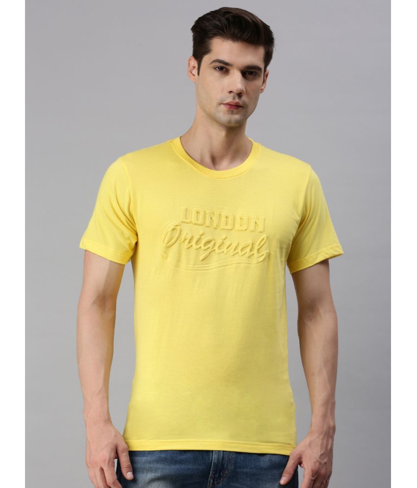     			ONN - Yellow 100% Cotton Regular Fit Men's T-Shirt ( Pack of 1 )