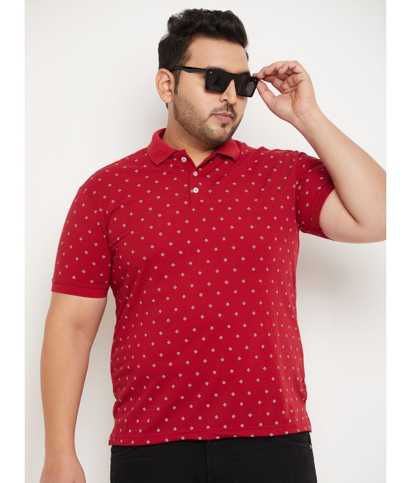     			RELANE - Red Cotton Blend Regular Fit Men's Polo T Shirt ( Pack of 1 )