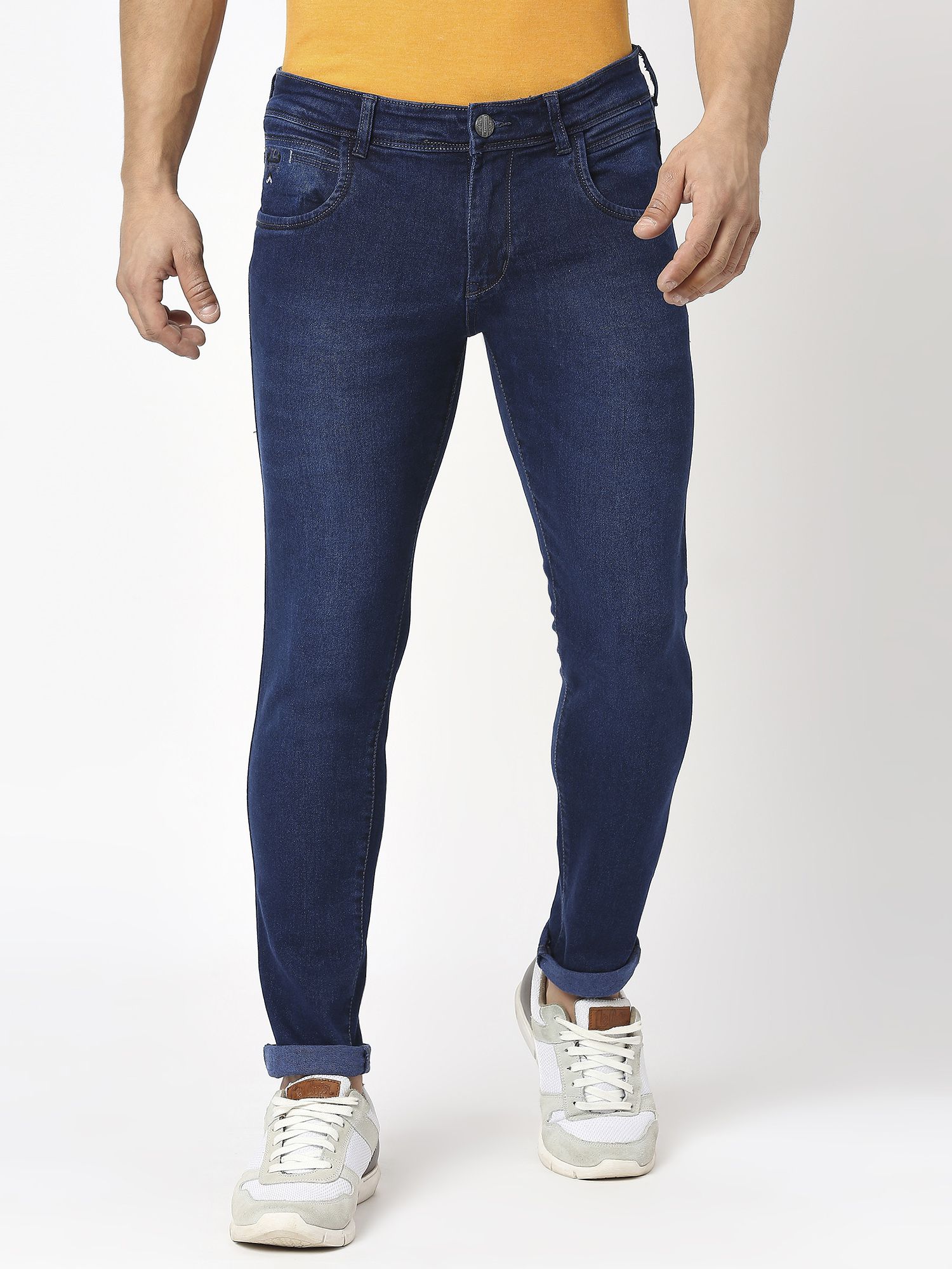     			True Colors of India - Mid Blue Denim Slim Fit Men's Jeans ( Pack of 1 )