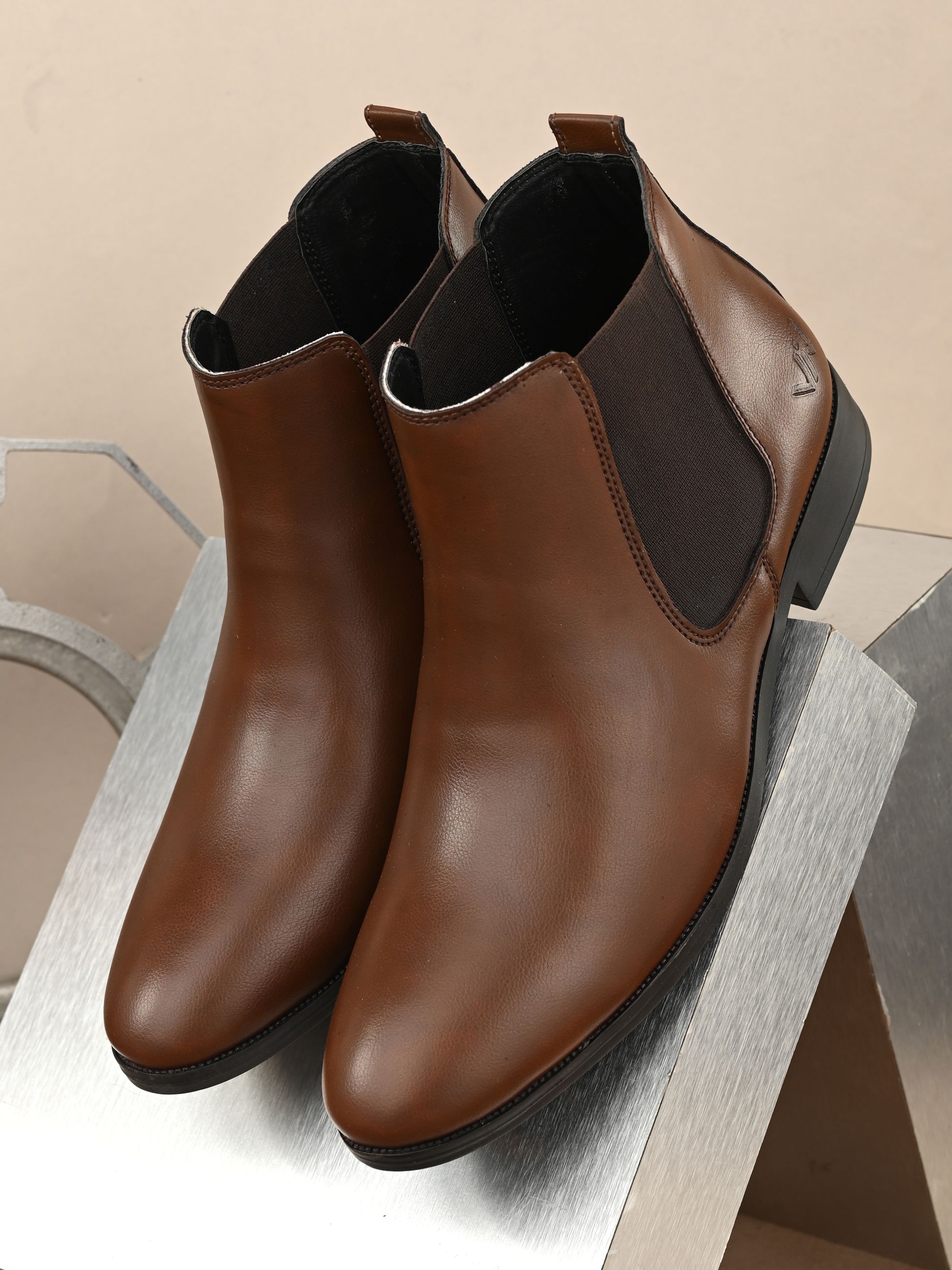     			viv - Brown Men's Chelsea Boots