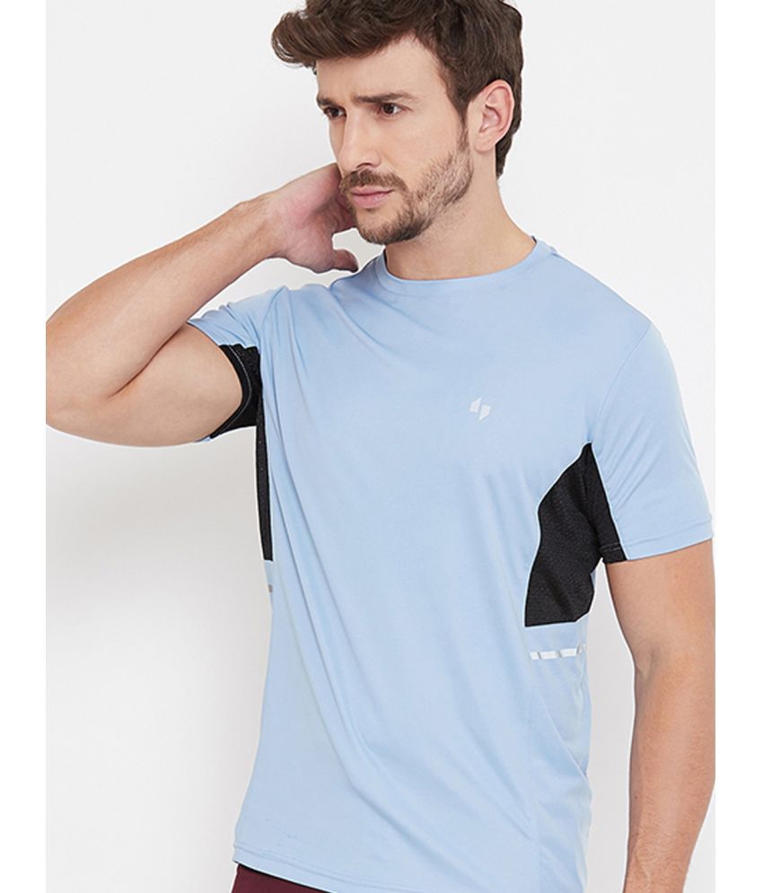     			NAKED SLEEVE - Sky Blue Polyester Regular Fit Men's T-Shirt ( Pack of 1 )