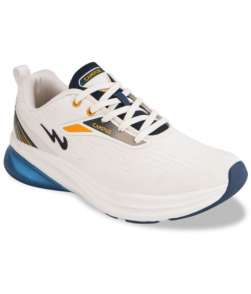     			Campus - CRISPIN Off White Men's Sports Running Shoes