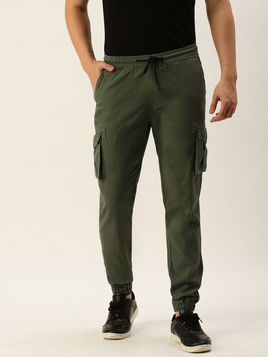     			IVOC Olive Regular Joggers ( Pack of 1 )