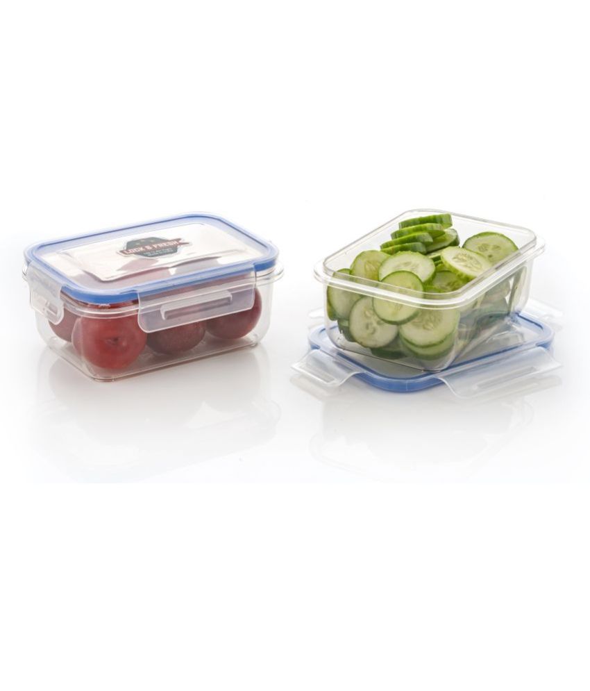    			Kkart Lock & Fresh Plastic Transparent Food Container ( Set of 2 )