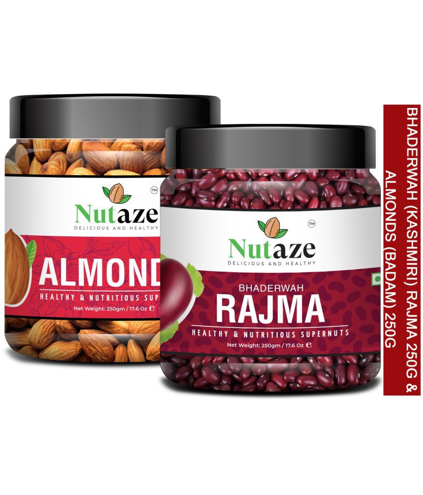     			Nutaze Combo Pack Of Premium Almonds 250g & Bhaderwah Rajma 250g| 100% Natural & Healthy