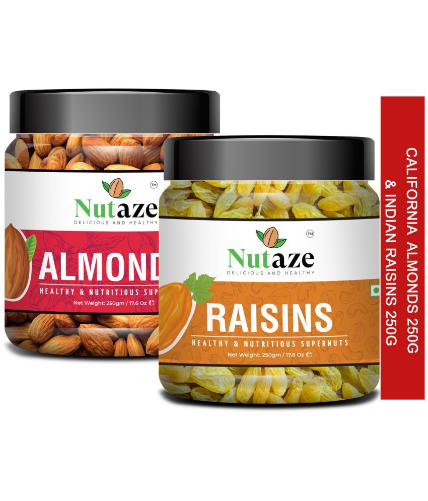     			Nutaze Mix Dry Fruits 500g| Raisin 250g and Almonds 250g| Fresh and Healthy