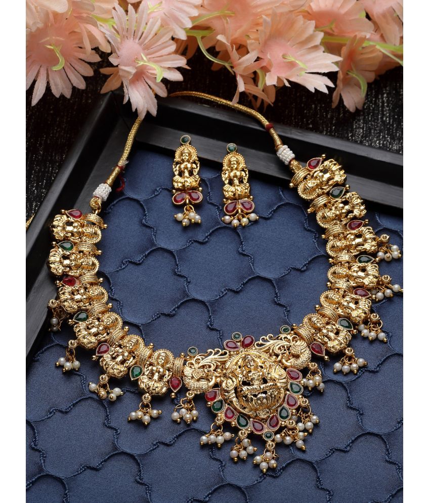     			Sukkhi Gold Alloy Necklace Set ( Pack of 1 )