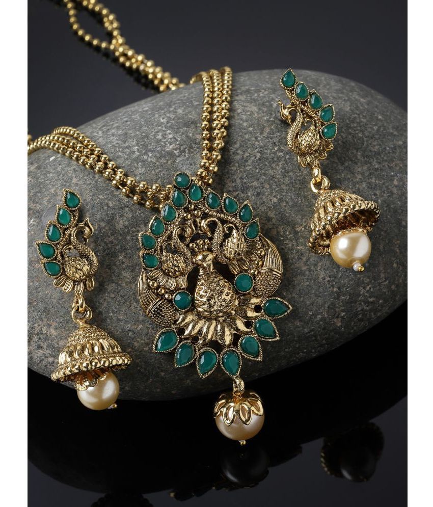     			Sukkhi Green Alloy Necklace Set ( Pack of 1 )