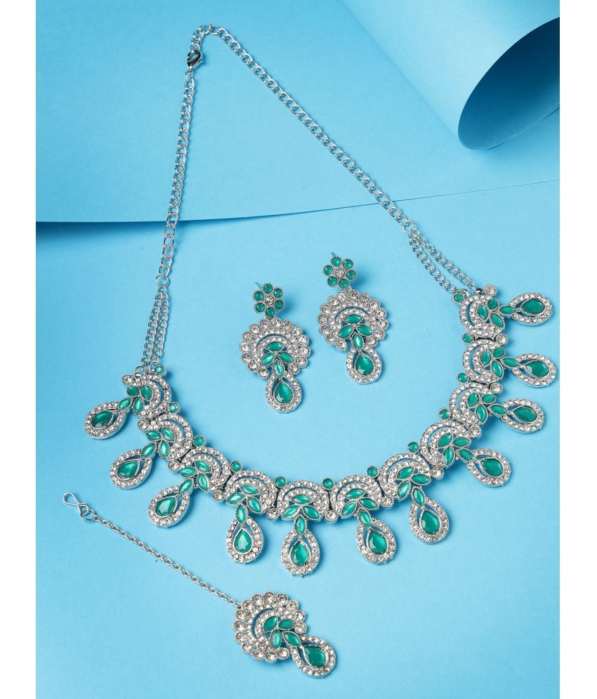     			Sukkhi Green Alloy Necklace Set ( Pack of 1 )