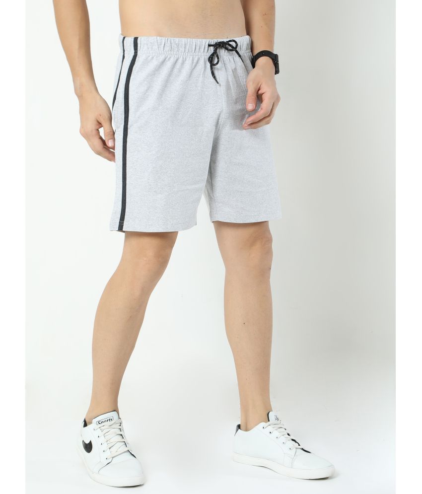     			Ardeur - Grey Cotton Blend Men's Shorts ( Pack of 1 )