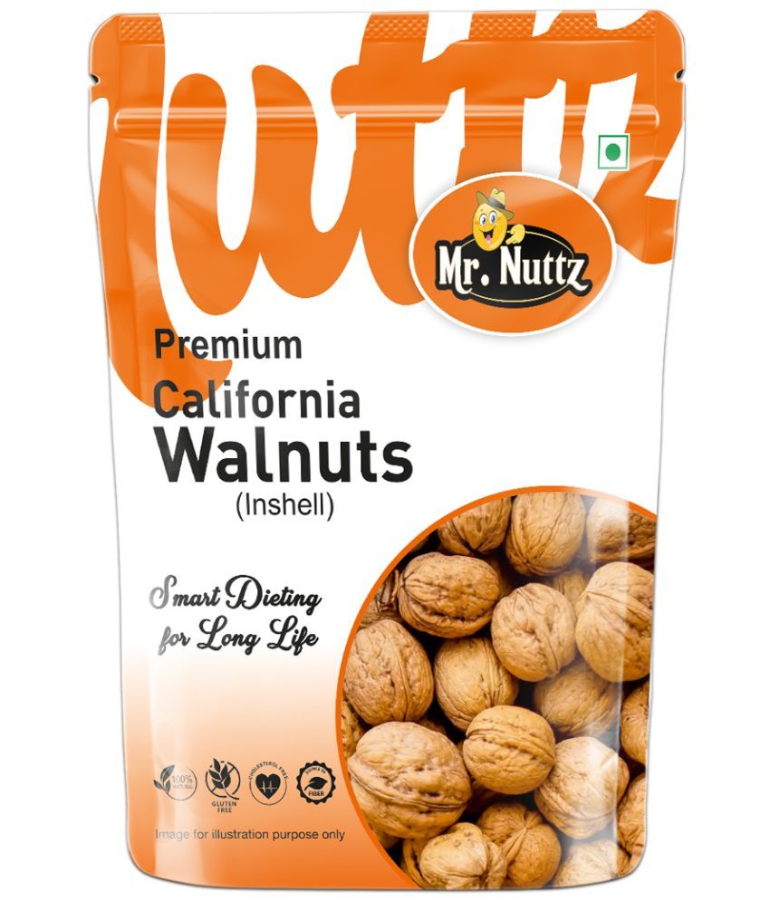     			Mr.Nuttz Premium Jumbo Walnut Inshell / Akhrot Dry Fruits 200 g - Walnuts (200 g)