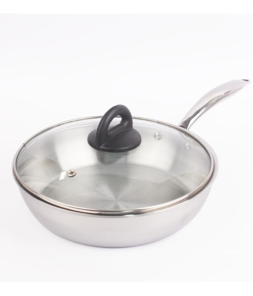     			The Indus Valley - Stainless Steel No Coating Pan ml ( Pack of 1 )