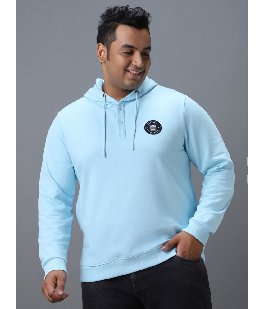     			Urbano Plus - Blue Cotton Blend Regular Fit Men's Sweatshirt ( Pack of 1 )
