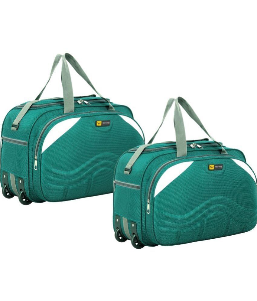     			Waycraft - 55 Ltrs Green Polyester Duffle Trolley