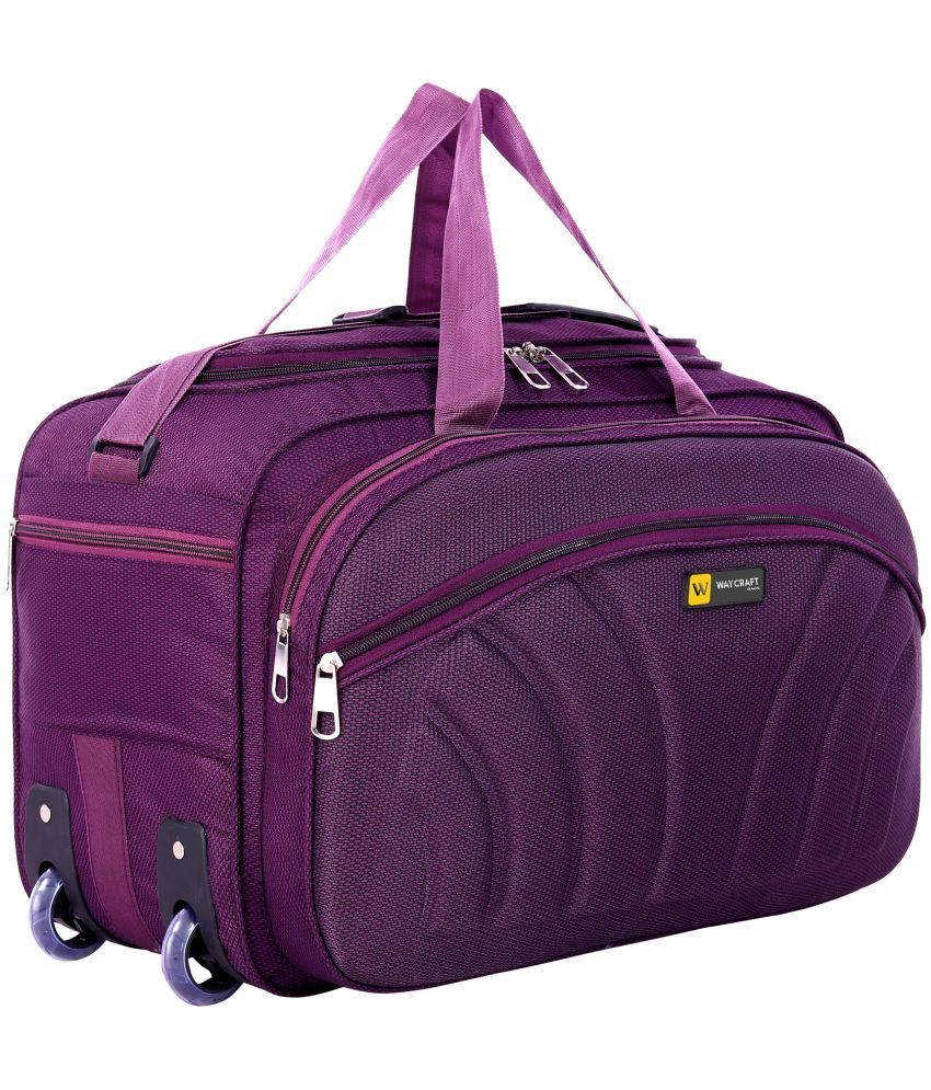     			Waycraft - 55 Ltrs Purple Polyester Duffle Bag