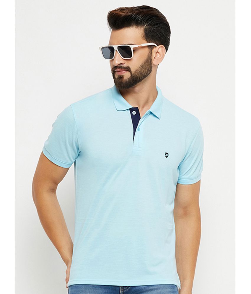     			XFOX - Aqua Cotton Blend Regular Fit Men's Polo T Shirt ( Pack of 1 )