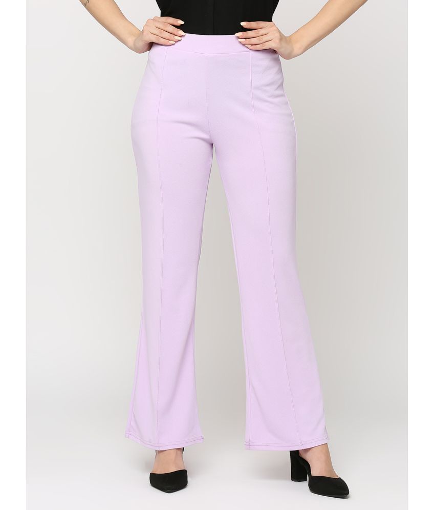     			Smarty Pants - Lavender Polyester Flared Women's Formal Pants ( Pack of 1 )