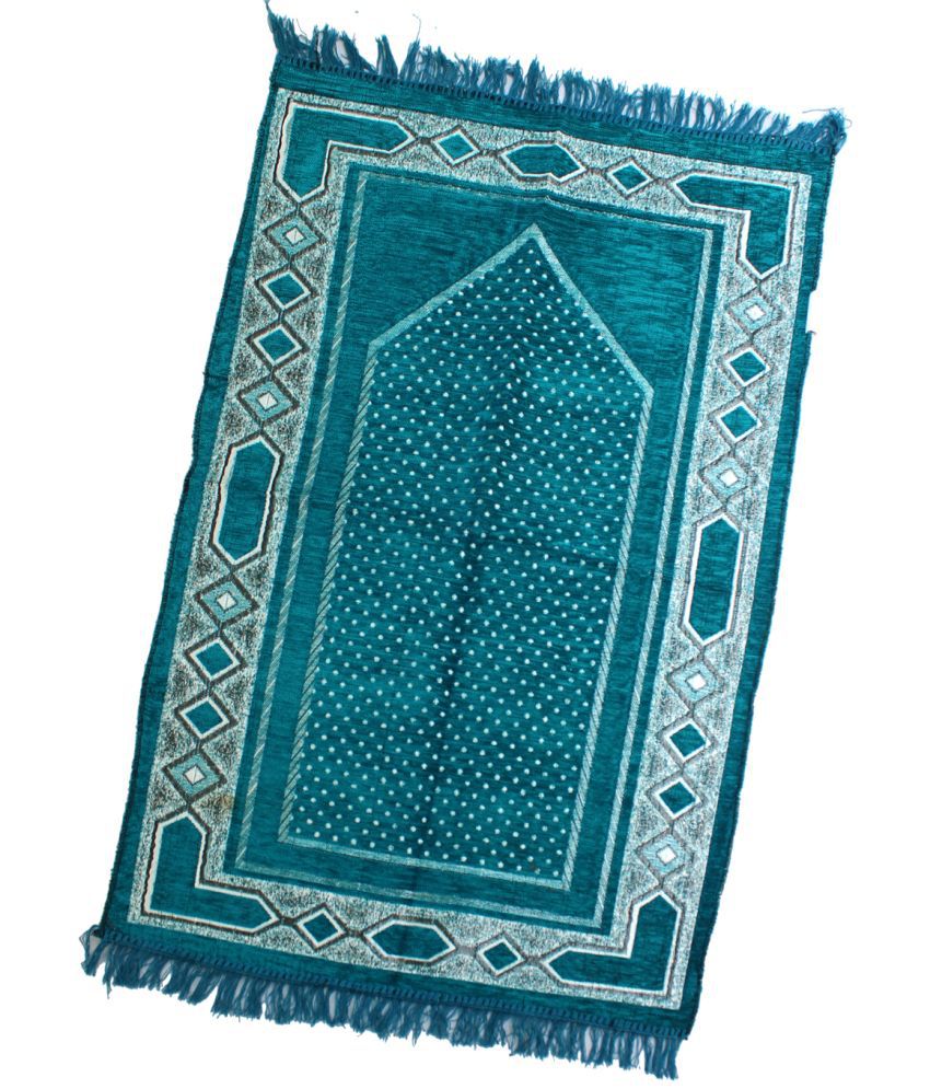     			ADIRNY Blue Single Cotton Prayer Mat ( 110 X 70 cm )