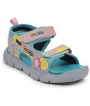 Liberty FLYNN-42 SeaGreen Velcro Sports Sandals For Kids