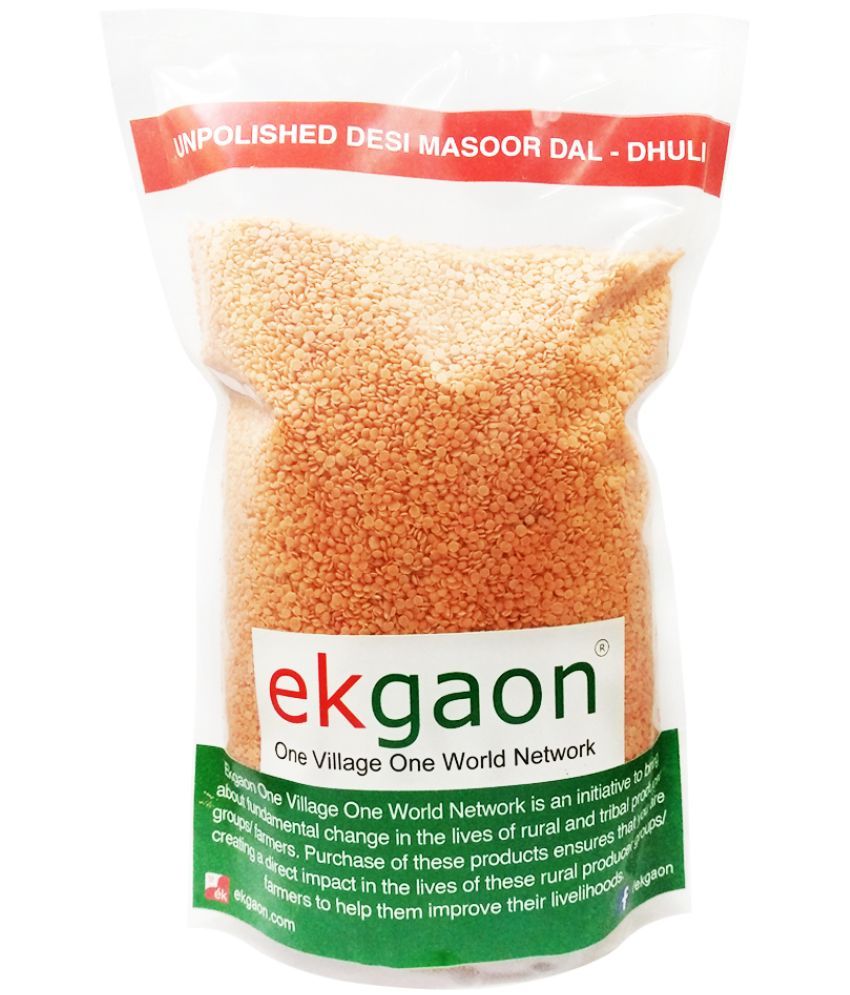     			Ekgaon Unpolished Desi Masoor Dal - Dhuli 950 gm