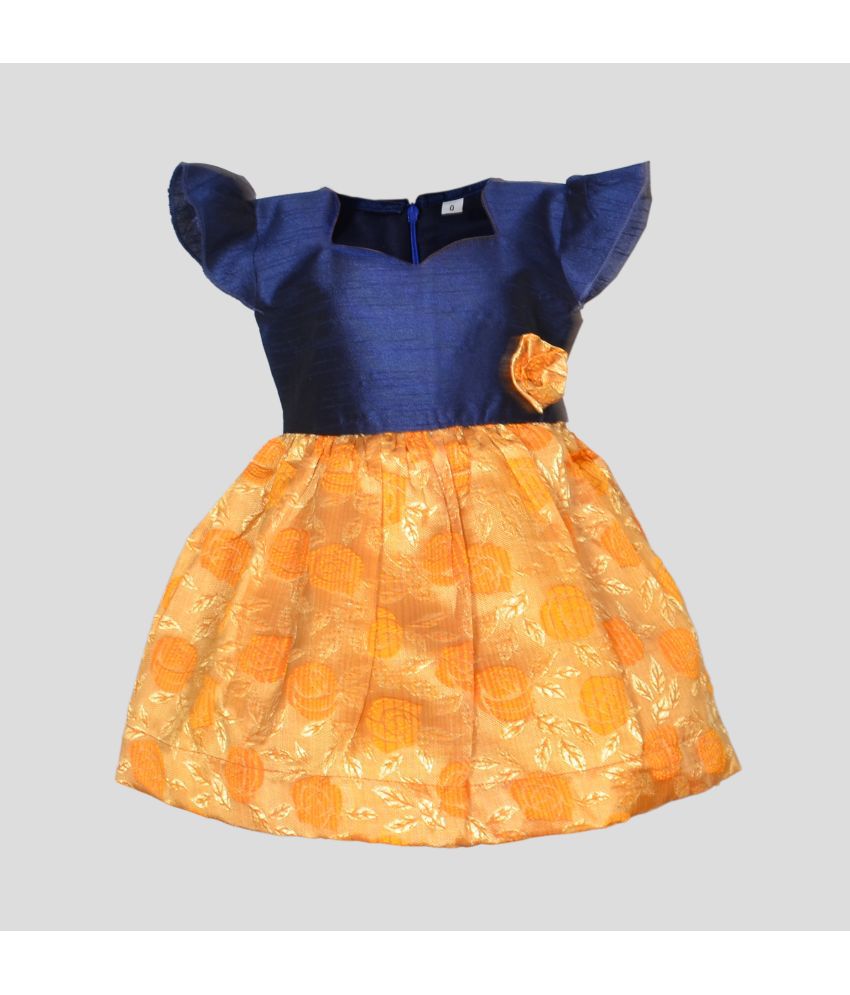     			MangoPies - Blue Tissue Baby Girl Dress ( Pack of 1 )