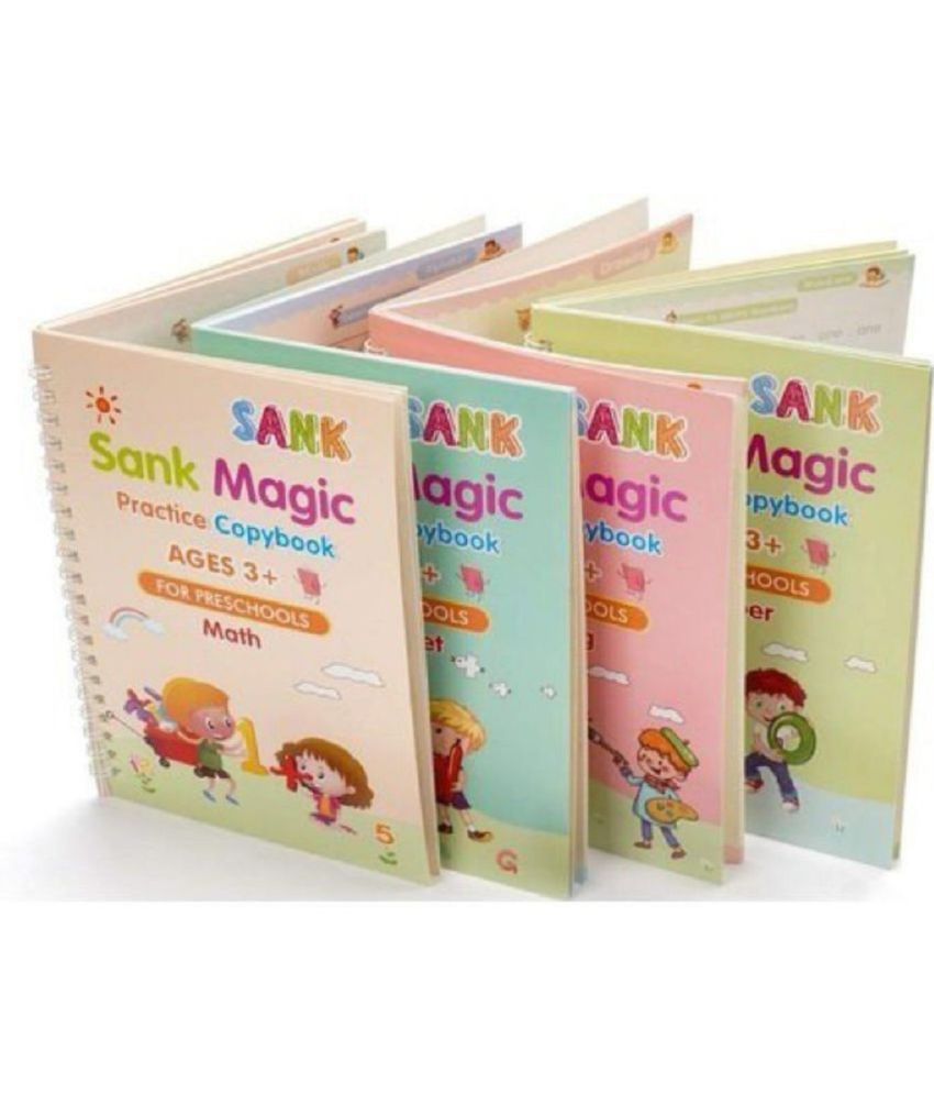     			Sank Magic Practice CopybookSank Magic Practice Copybook(4 Books + 10 Refills + 1 Pen + 1 Grip)