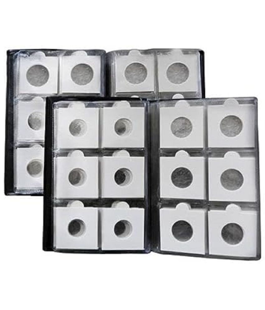     			Coin Storage Album Coin Book for Storing 60 Coins with Holders