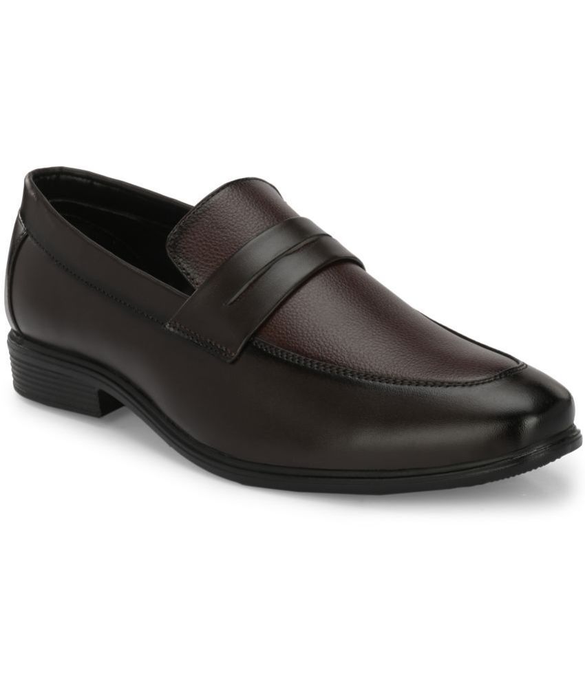     			Leeport - Brown Men's Mocassin Formal Shoes