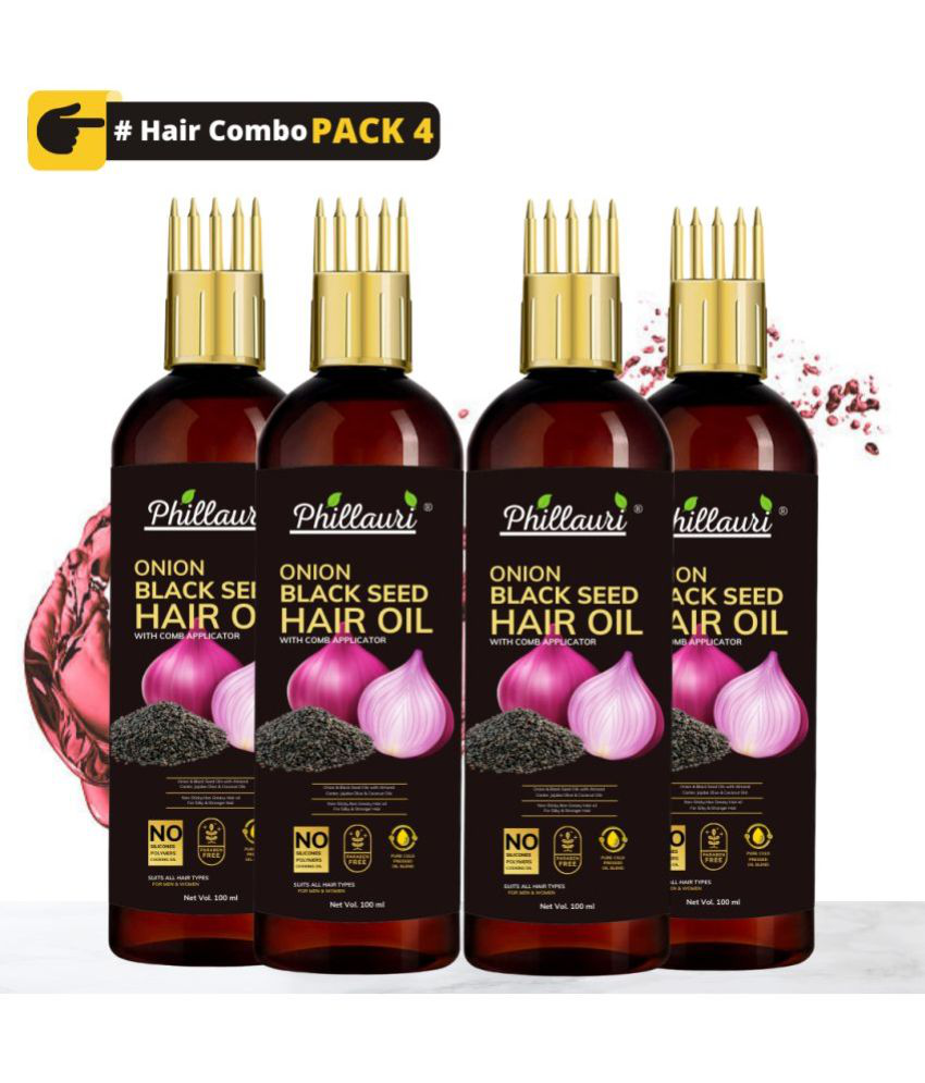     			Phillauri - Hair Growth Onion Oil 400 ml ( Pack of 4 )