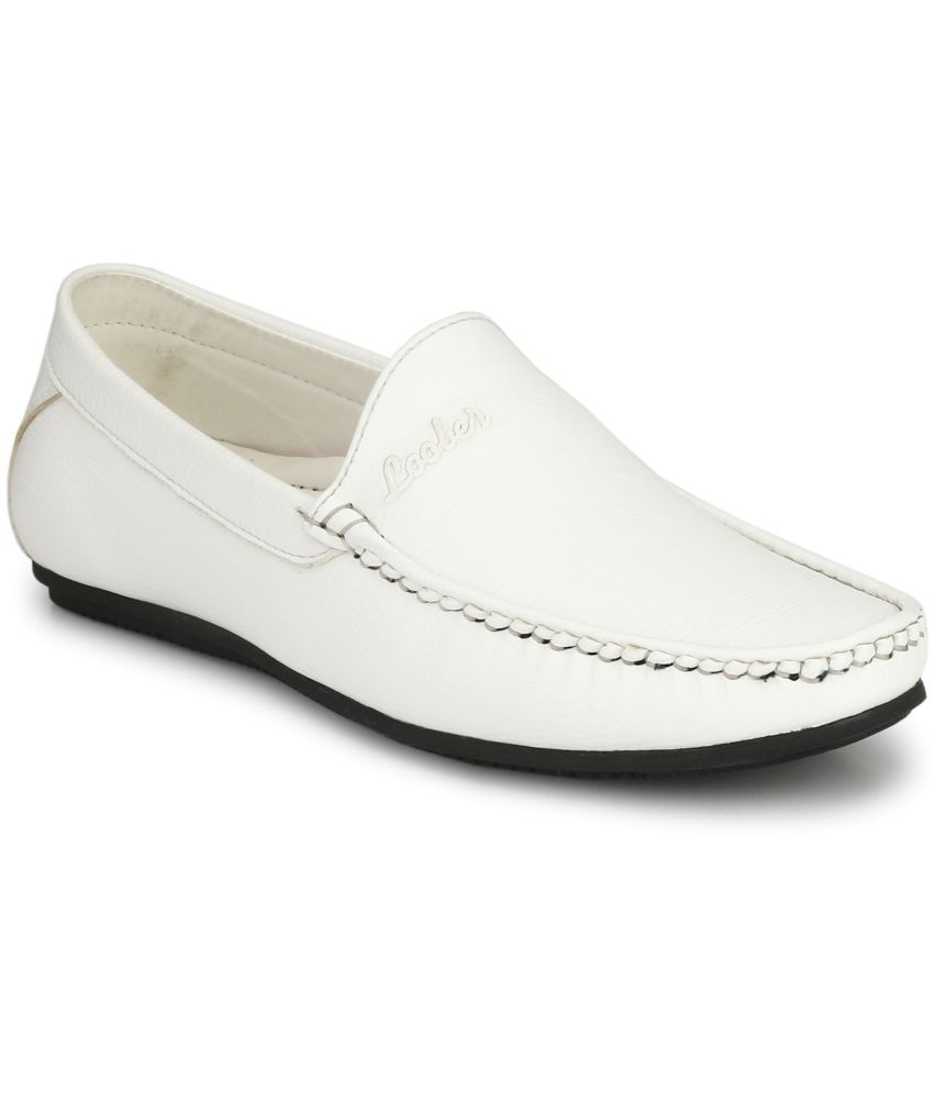     			Fashion Victim - White Men's Slip on