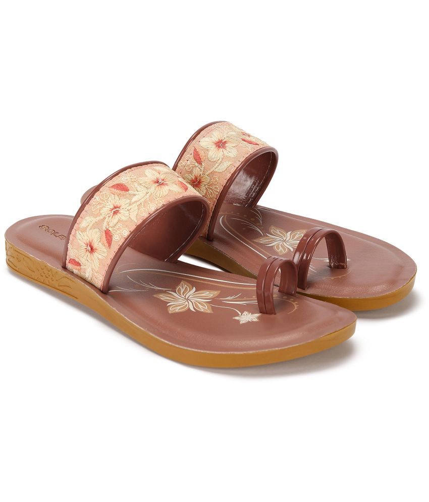     			Paragon Maroon Floater Sandals