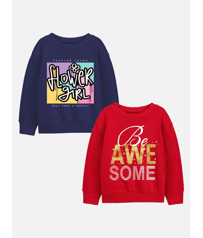     			Trampoline Girls Graphic Printed Sweatshirts - Pack of 2