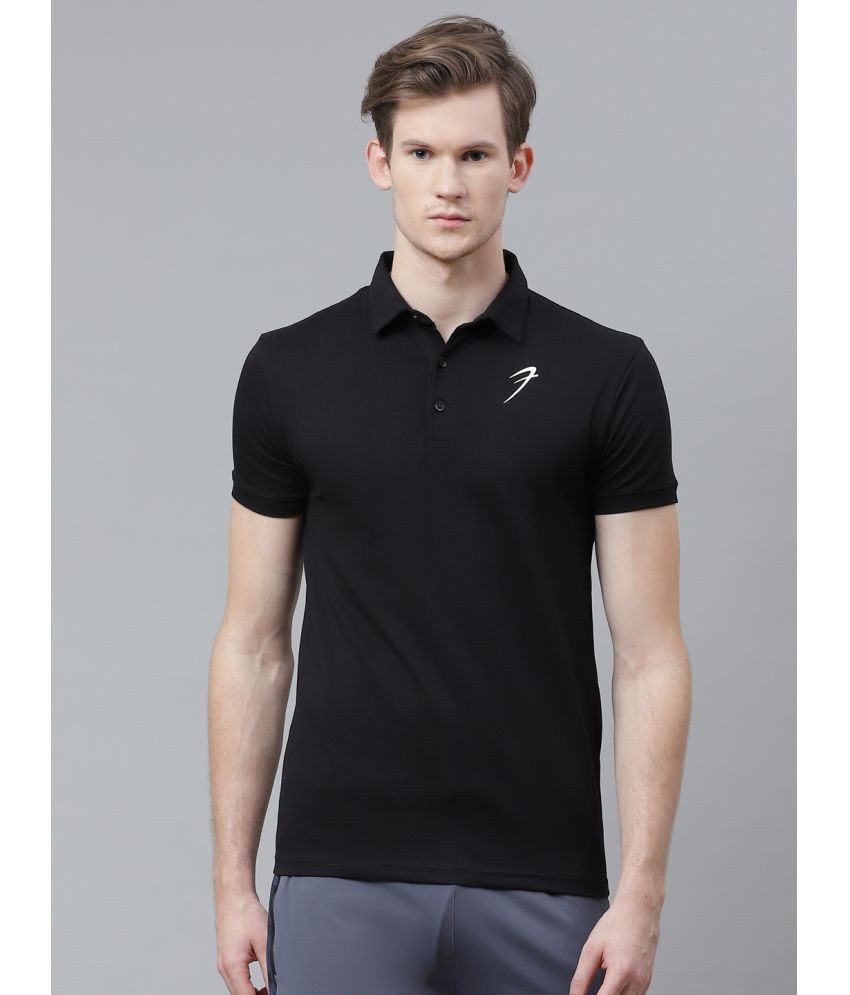     			Fuaark - Black Cotton Regular Fit Men's Sports Polo T-Shirt ( Pack of 1 )