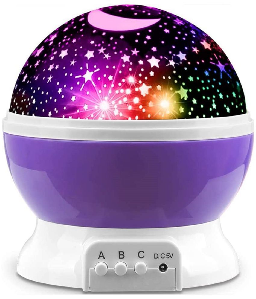     			RAMDEV ENTERPRISE Star Master Rotating 360 Degree Decorative Lamp Projector with Colors and USB Cable (Multi).