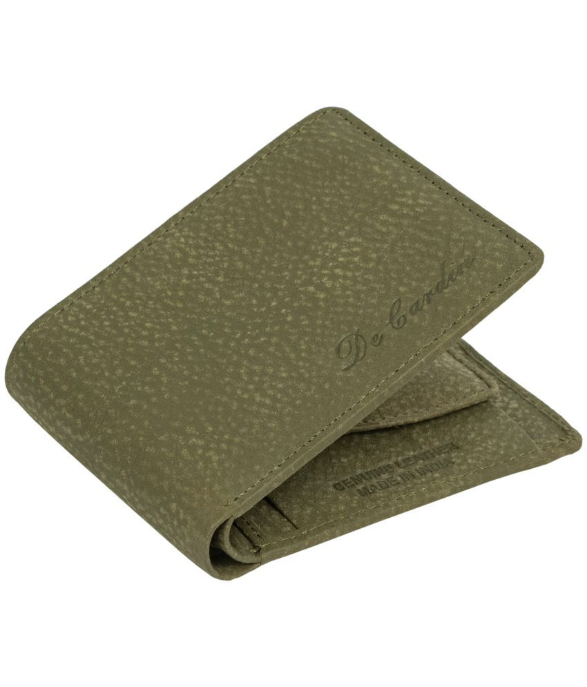     			DECARDIN - Green Leather Men's Regular Wallet ( Pack of 1 )
