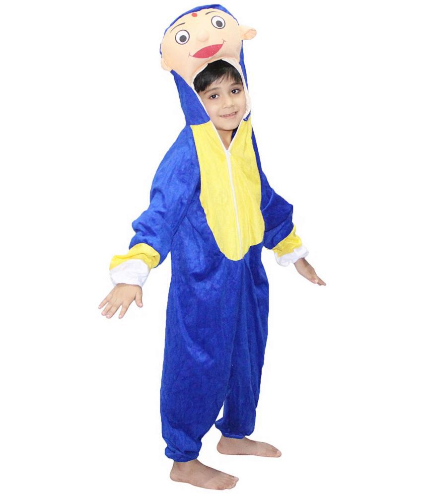     			Kaku Fancy Dresses Cartoon Costume -Blue, For Boys & Girls (3-4 Years)