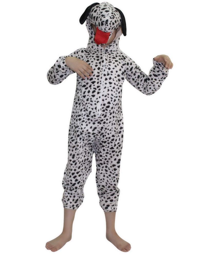     			Kaku Fancy Dresses Dog Pet Animal Costume For Kids - Black & White, 3 - 4 Years | Animal Fancy Dress For Boys & Girls
