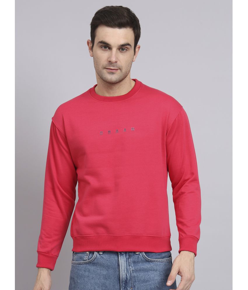     			OBAAN - Red Cotton Blend Regular Fit Men's Sweatshirt ( Pack of 1 )