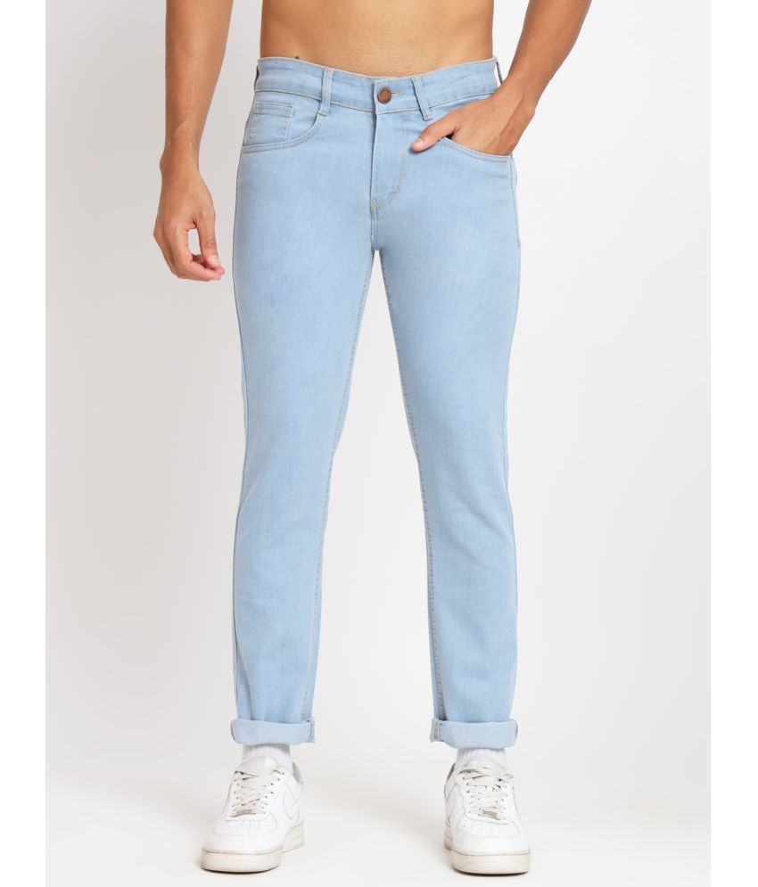     			RAGZO - Light Blue Denim Slim Fit Men's Jeans ( Pack of 1 )
