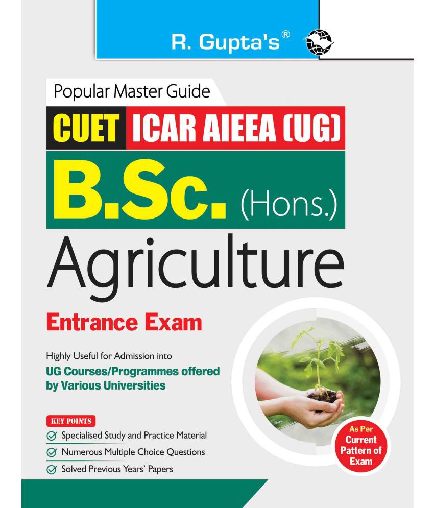     			CUET-ICAR AIEEA (UG) : B.Sc (Hons.) AGRICULTURE Entrance Exam Guide