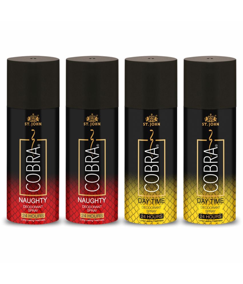     			St. John - Naughty & Day Time 150*2 Each Deodorant Spray for Men,Women 600 ml ( Pack of 4 )