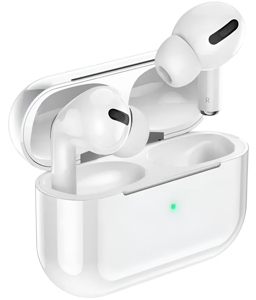     			VEhop AirBuds Bluetooth True Wireless (TWS) In Ear 20 Hours Playback Powerfull bass,Fast charging IPX4(Splash & Sweat Proof) White