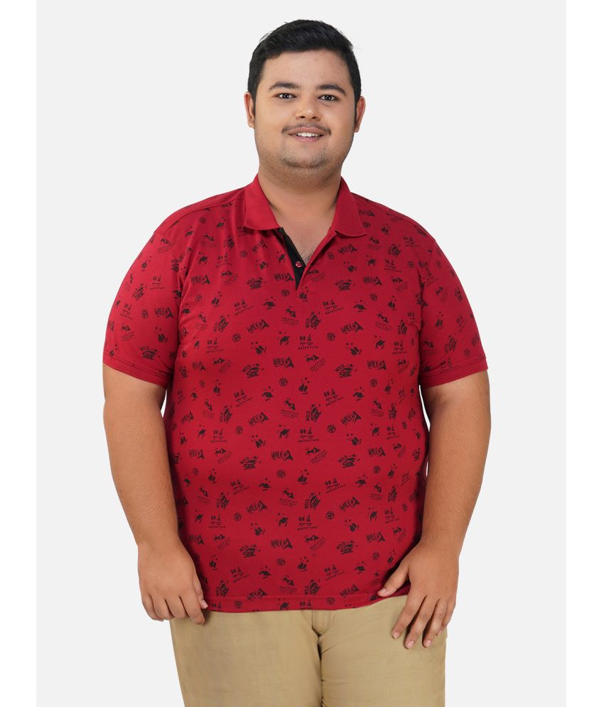     			XFOX - Maroon Cotton Blend Regular Fit Men's Polo T Shirt ( Pack of 1 )