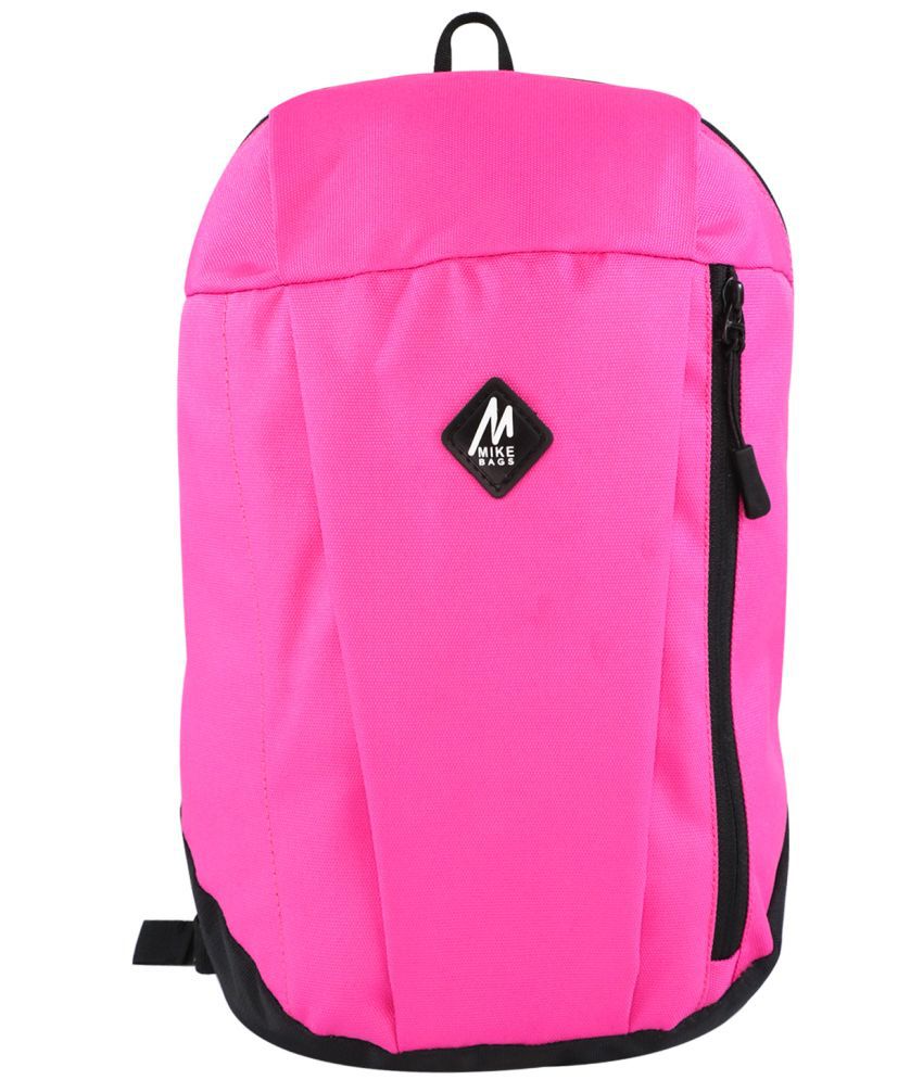     			mikebag 10 Ltrs Pink Polyester College Bag