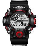 Renaissance Traders - Black PU Digital Men's Watch