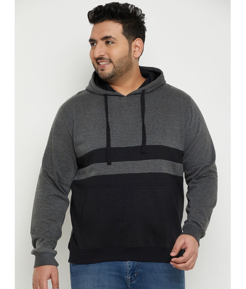     			AUSTIVO Fleece Hooded Men's Sweatshirt - Dark Grey ( Pack of 1 )